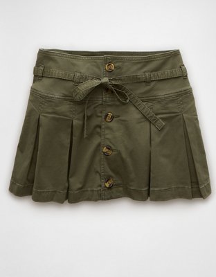 AE Stretch Low-Rise Pleated Mini Skort