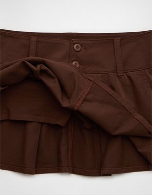 AE Stretch Super Low-Rise Perfect Pleated Micro Skort