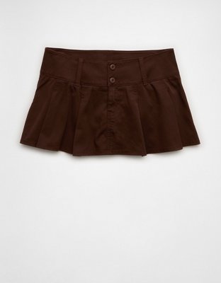 AE Super Low-Rise Pleated Micro Mini Skirt | American Eagle
