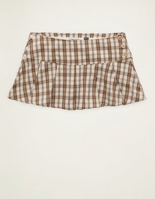 AE Super Low-Rise Pleated Micro Skirt