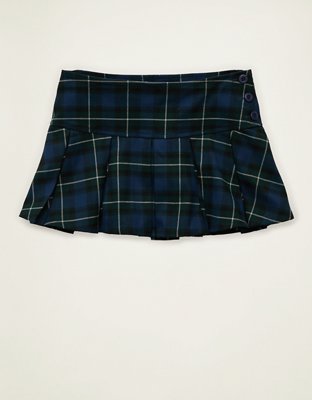 AE Super Low-Rise Pleated Micro Skirt