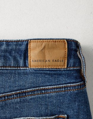 Женские юбки American Eagle AE Super High-Waisted Denim Midi Skirt — фото 6
