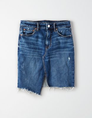 Женские юбки American Eagle AE Super High-Waisted Denim Midi Skirt — фото 3