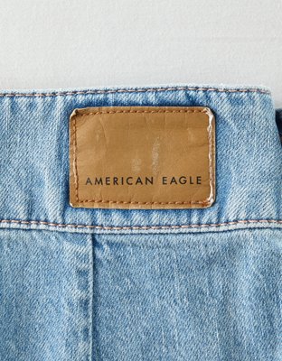 AE Super High-Waisted Denim A-Line Skirt