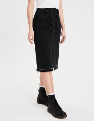 Женские юбки American Eagle AE Super High-Waisted Midi Skirt — фото 5