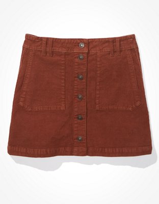 Женские юбки American Eagle AE Super High-Waisted Corduroy A-Line Skirt — фото 3