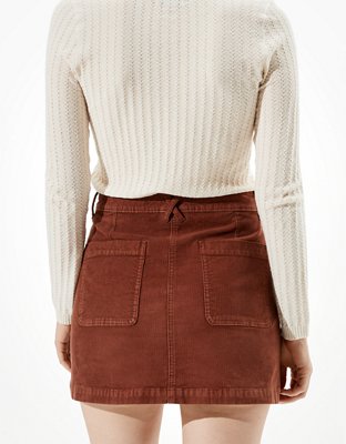 Женские юбки American Eagle AE Super High-Waisted Corduroy A-Line Skirt — фото 2