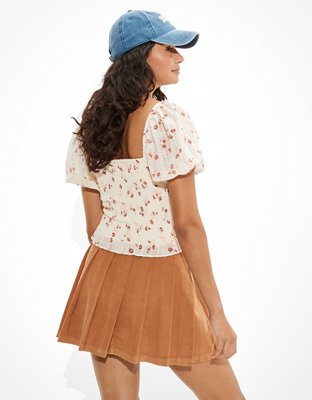 Женские юбки American Eagle AE High-Waisted Pleated Skirt — фото 3