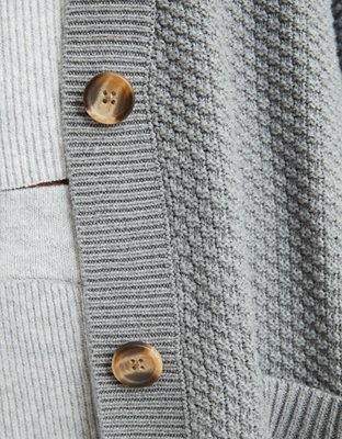 Aerie Oversized Varsity Cardigan