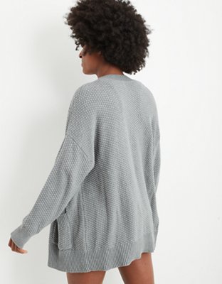 Aerie Oversized Varsity Cardigan