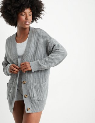 Женские кардиганы Aerie Oversized Varsity Cardigan — фото 5