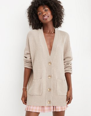 Aerie Oversized Varsity Cardigan