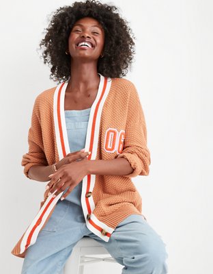 Aerie Oversized Varsity Cardigan