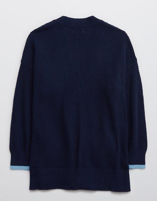 Aerie Oversized Varsity Cardigan