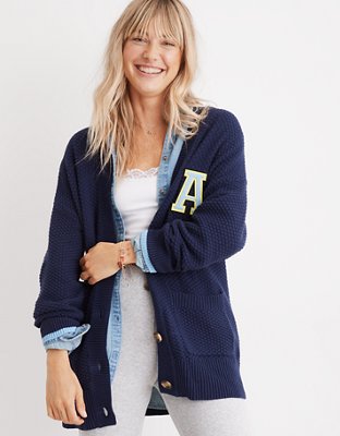 Aerie Oversized Varsity Cardigan