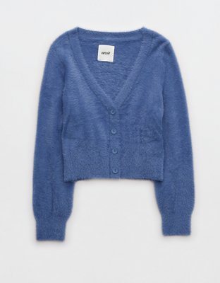 Женские кардиганы Aerie Fuzzy Cropped Cardigan — фото 4