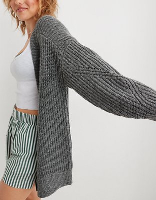 Aerie Wide Rib Oversized Cardigan