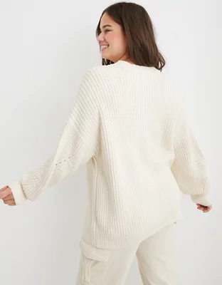Aerie Wide Rib Oversized Cardigan