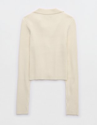 Aerie Gotta Jet! Polo Sweater