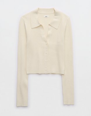 Aerie Gotta Jet! Polo Sweater