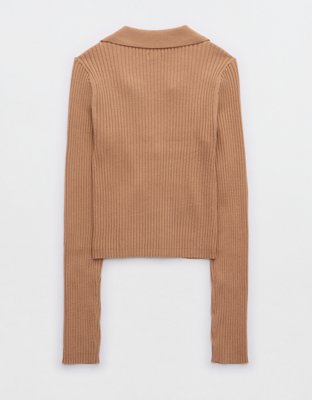 Aerie Gotta Jet! Polo Sweater