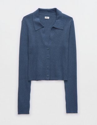 Aerie Gotta Jet! Polo Sweater