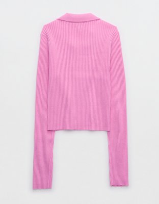 Aerie Gotta Jet! Polo Sweater