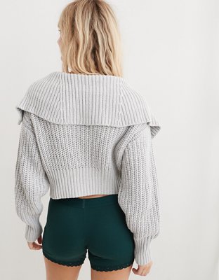 Aerie Double Zip Cardigan