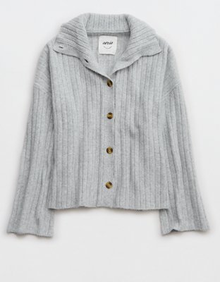 Aerie Unreal Ribbed Cardigan