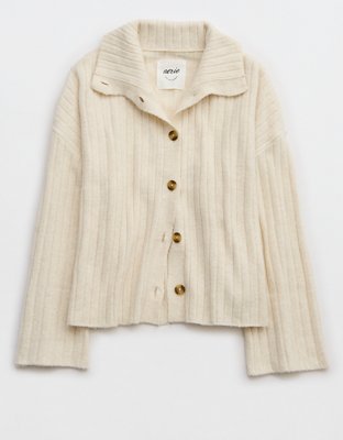 Aerie unREAL Short Sleeve Cardigan