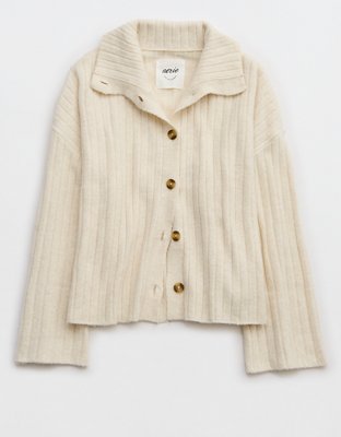 Aerie Unreal Ribbed Cardigan