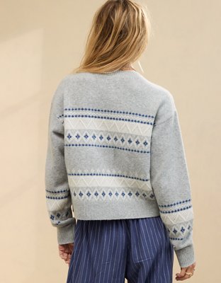 Aerie Unreal Fairisle Cardigan