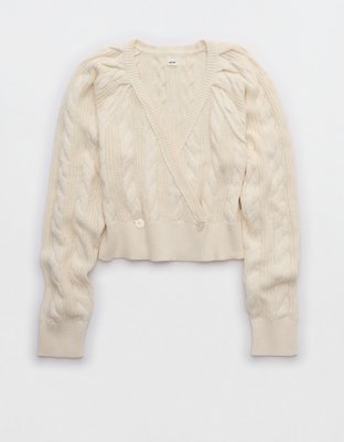 Женские кардиганы Aerie Cable Wrap Cardigan — фото 4