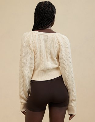 Женские кардиганы Aerie Cable Wrap Cardigan — фото 3