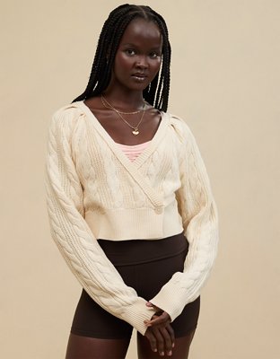 Женские кардиганы Aerie Cable Wrap Cardigan — фото 5