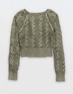 Aerie Cable Wrap Cardigan