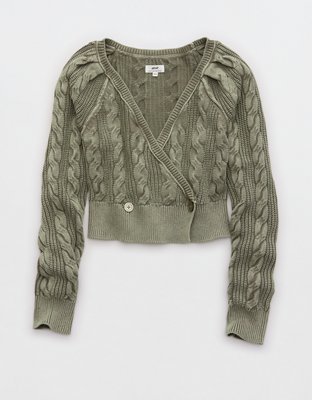 Aerie Cable Wrap Cardigan