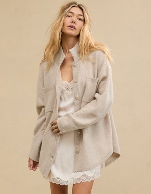 Aerie unREAL Button Down Cardigan