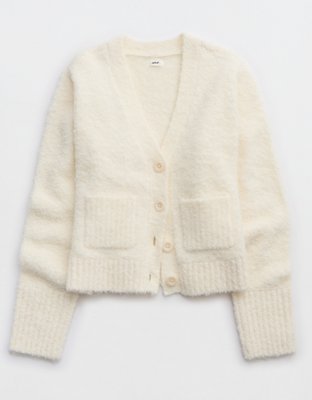 Aerie Teddy Boucle Cardigan