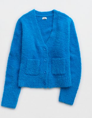 Aerie Teddy Boucle Cardigan