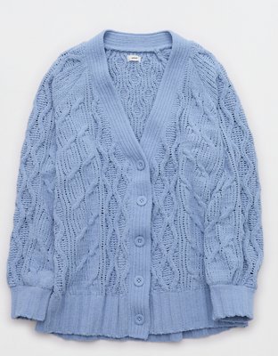 Aerie Oversized Cable Cardigan
