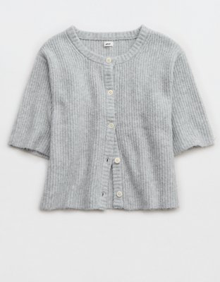 Aerie Unreal Short Sleeve Cardigan