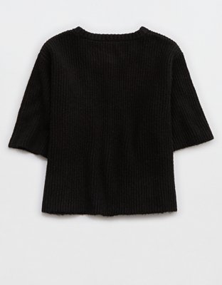 Aerie unREAL Short Sleeve Cardigan