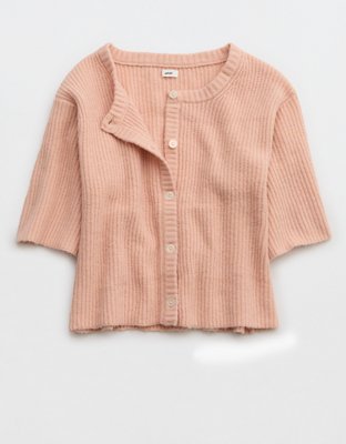 Aerie Unreal Short Sleeve Cardigan