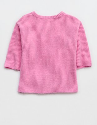 Aerie unREAL Short Sleeve Cardigan