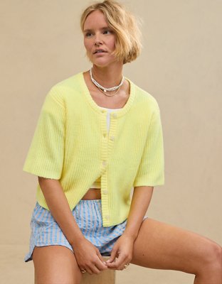 Женские кардиганы Aerie unREAL Short Sleeve Cardigan — фото 5