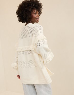 Aerie Fringe Cardigan