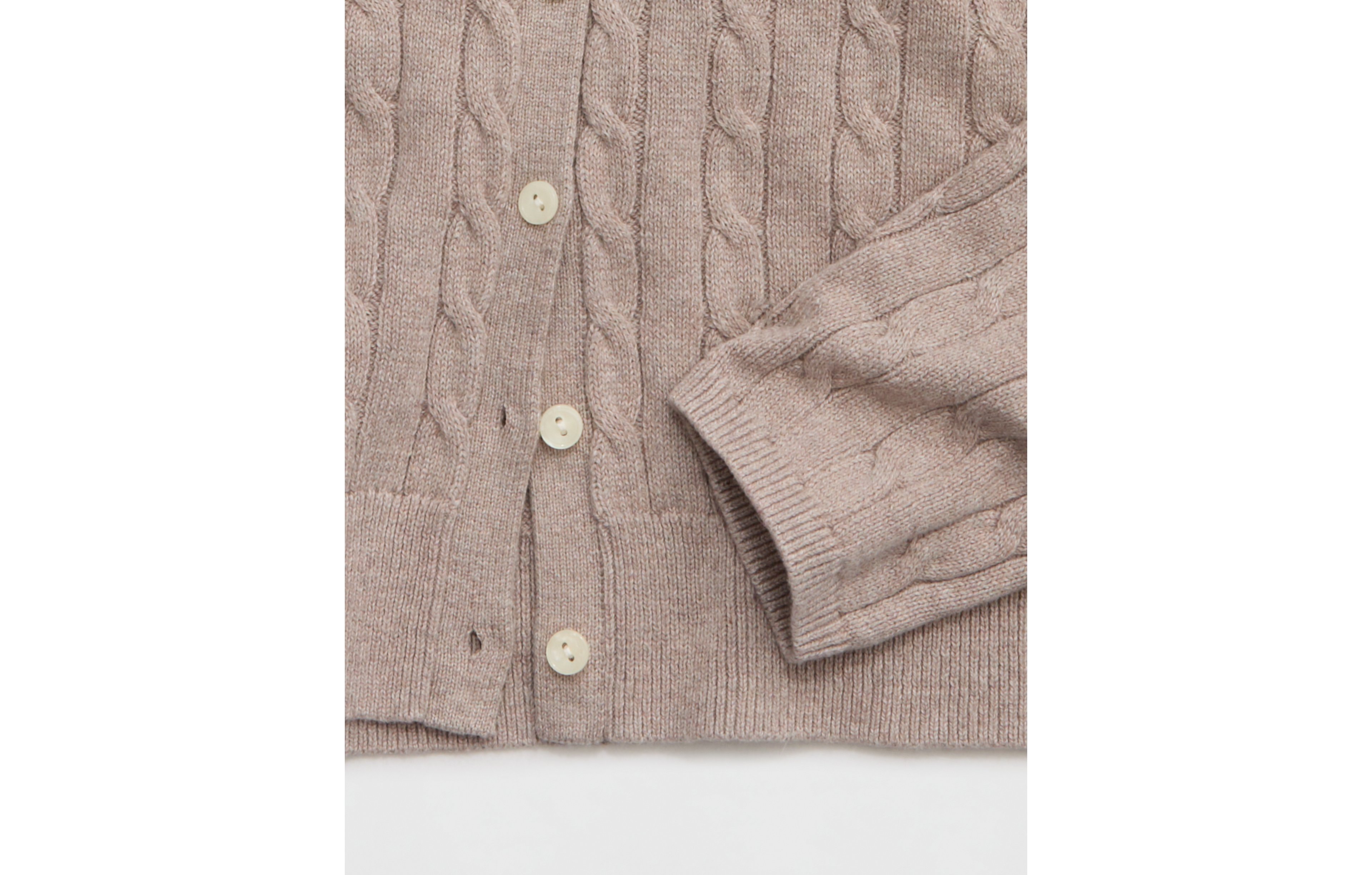 Aerie Cotton Cable Cardigan