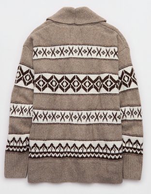 Aerie Fairisle Cabin Cardigan