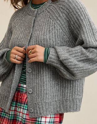 Aerie Ribbed Cardigan